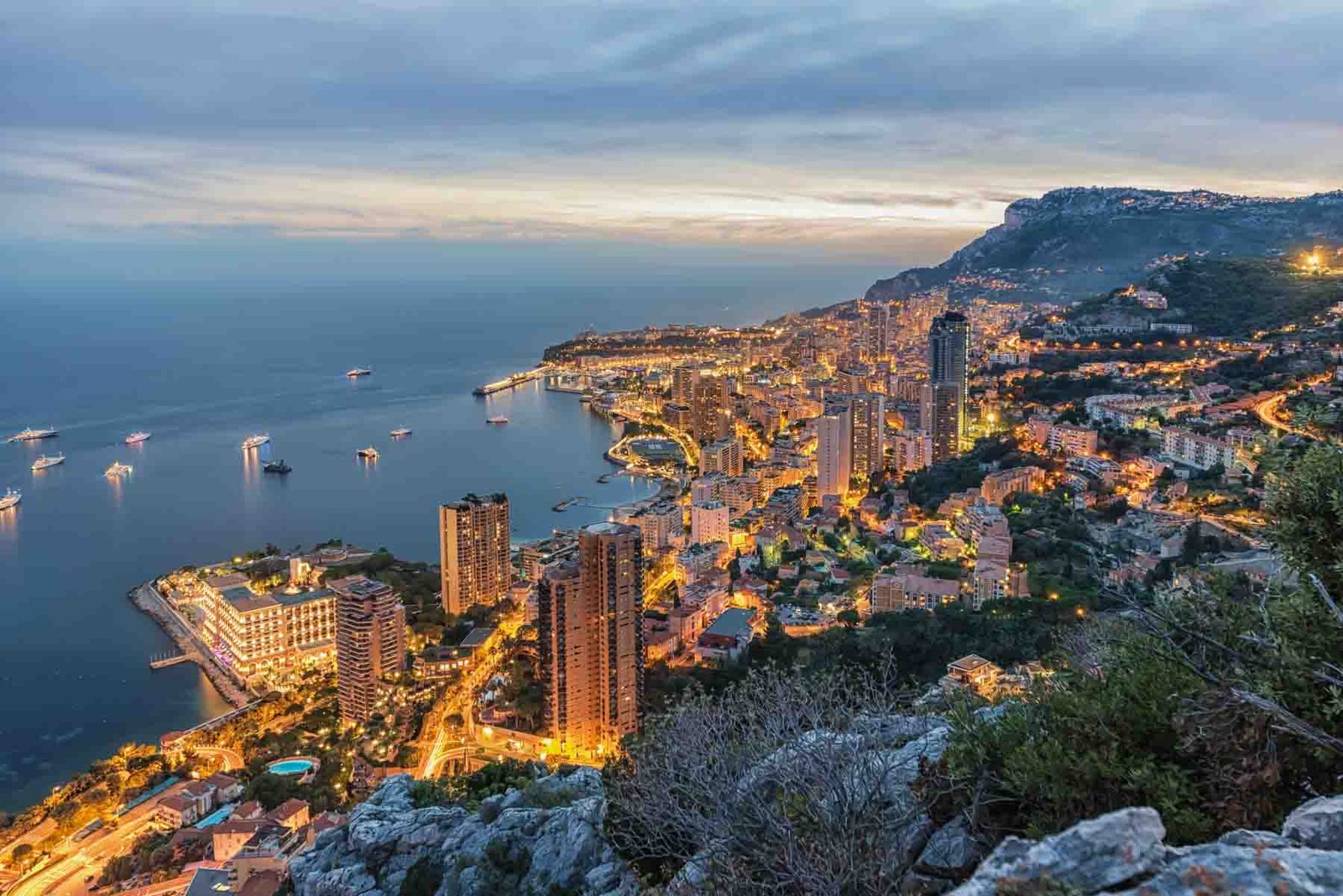 The Principality of Monaco on the French Riviera